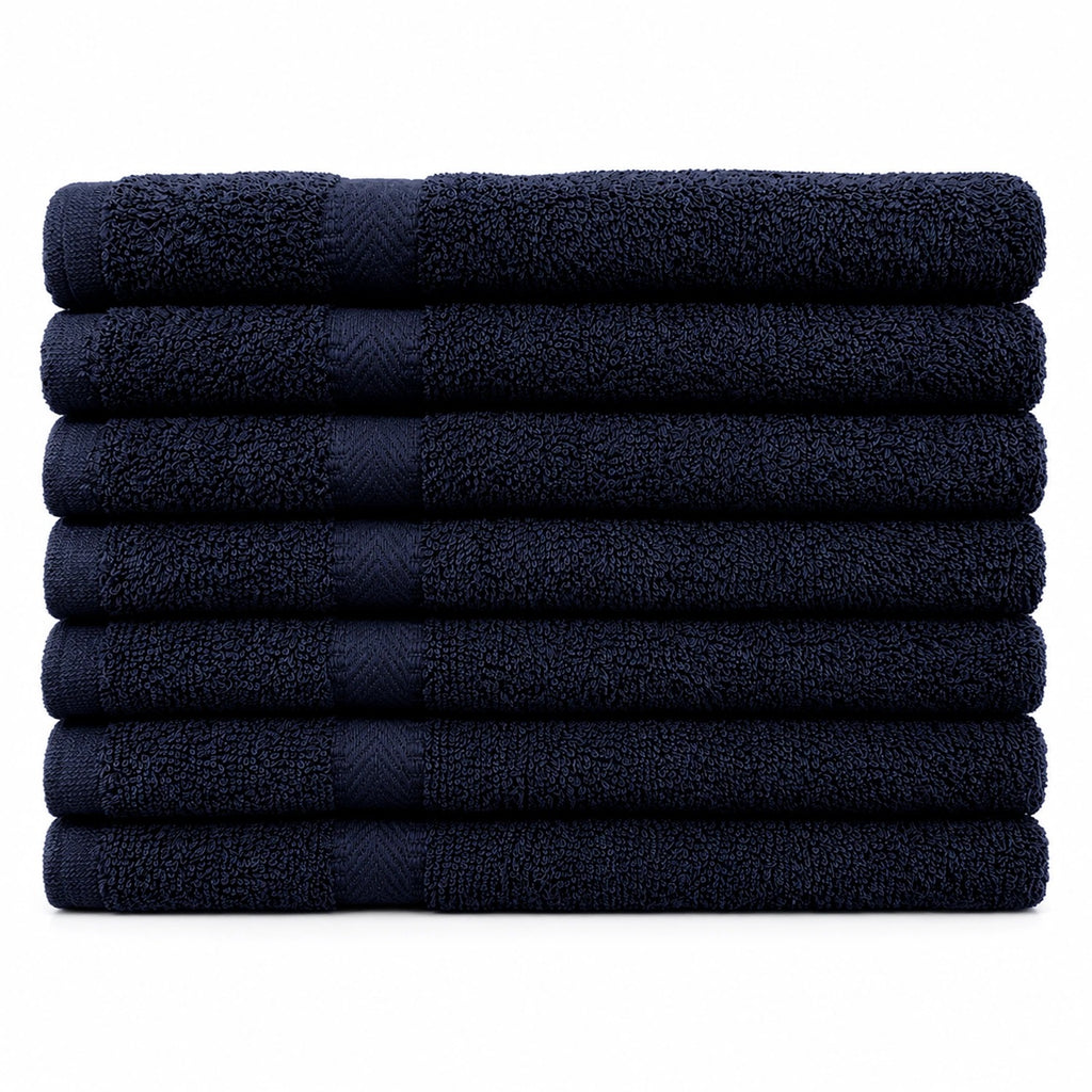 Premium Dark Navy Cotton Bath Towels – Soft, Absorbent & Quick Dry