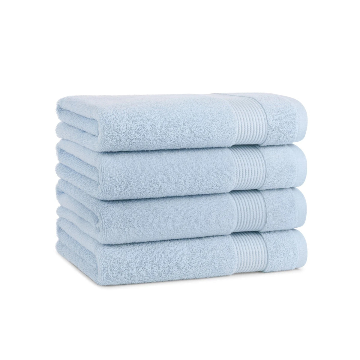 Premium Light Blue Cotton Bath Towels – Soft, Absorbent & Elegant