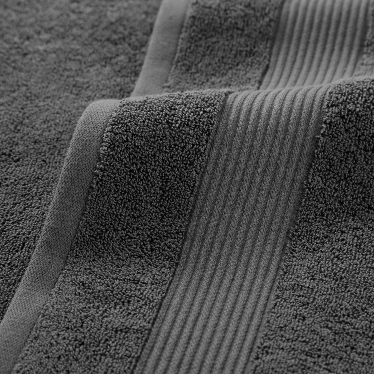 Premium Charcoal Grey Cotton Bath Towels – Soft, Absorbent & Elegant