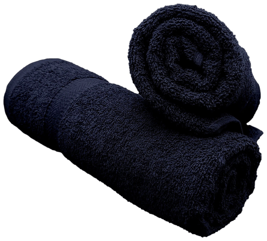 Premium Dark Navy Cotton Bath Towels – Soft, Absorbent & Quick Dry